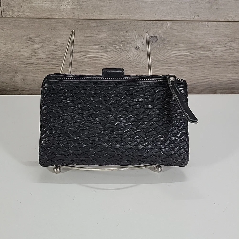 Vilenca Holland for Anthropologie Black Woven Wallet
